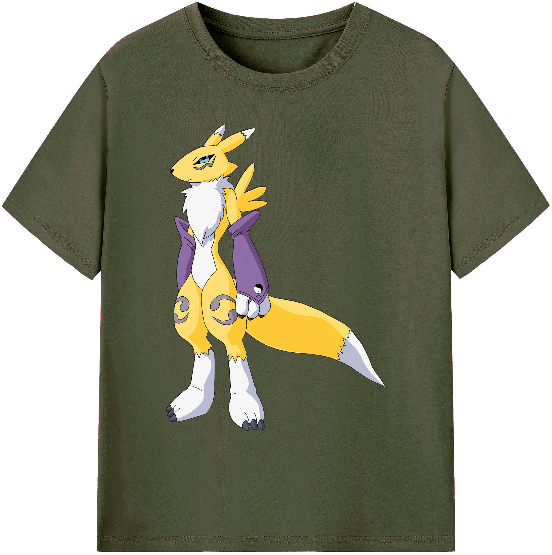 （画像用） Digimon デジタルモンスター/デジモン 綿100％ メンズ半袖Tシャツ｜肌触りやわらか＆通気性